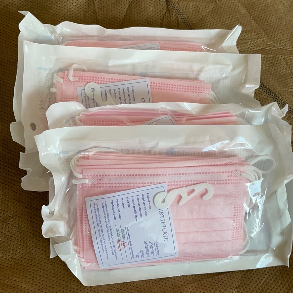 Lmeri pink children mask 40 new